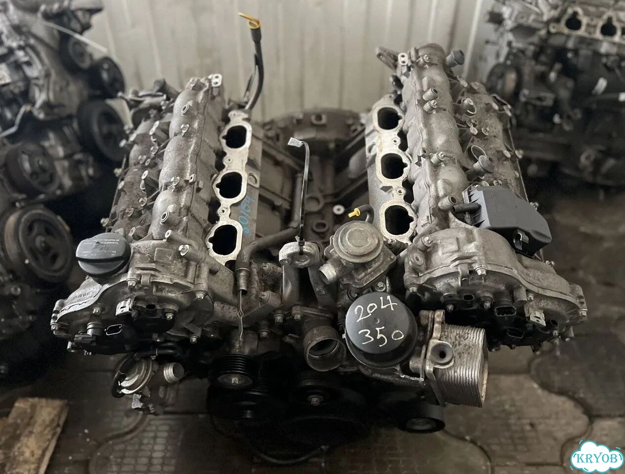 Двигатель M272.961 3.5л V6 4matic на Mercedes-Benz C 350 4matic (W204) фото 2