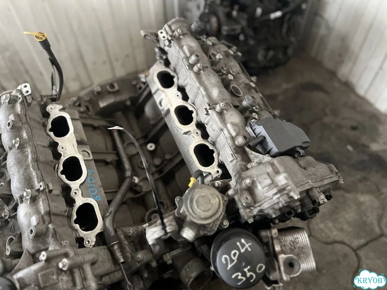 Двигатель M272.961 3.5л V6 4matic на Mercedes-Benz C 350 4matic (W204) фото 4