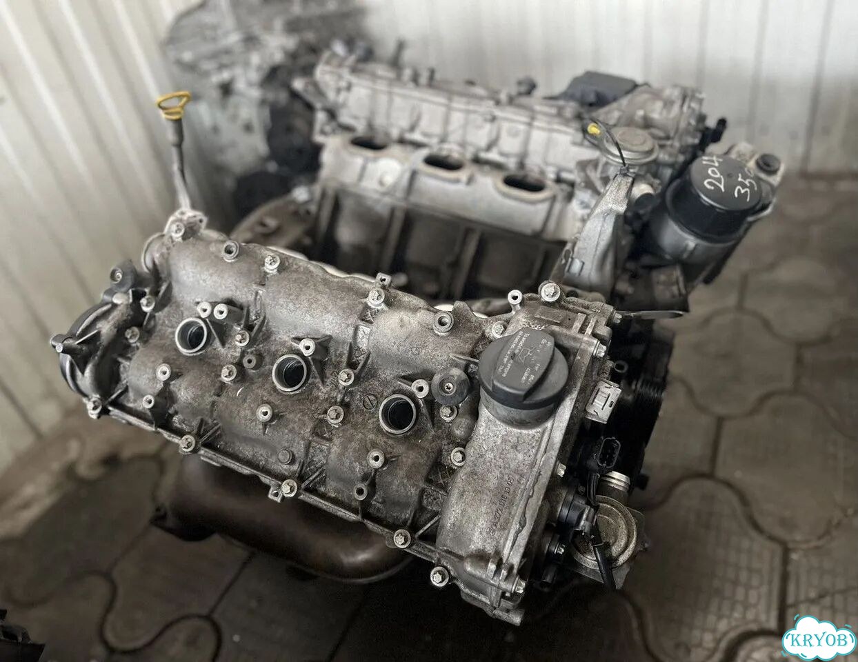 Двигатель M272.961 3.5л V6 4matic на Mercedes-Benz C 350 4matic (W204) фото 8