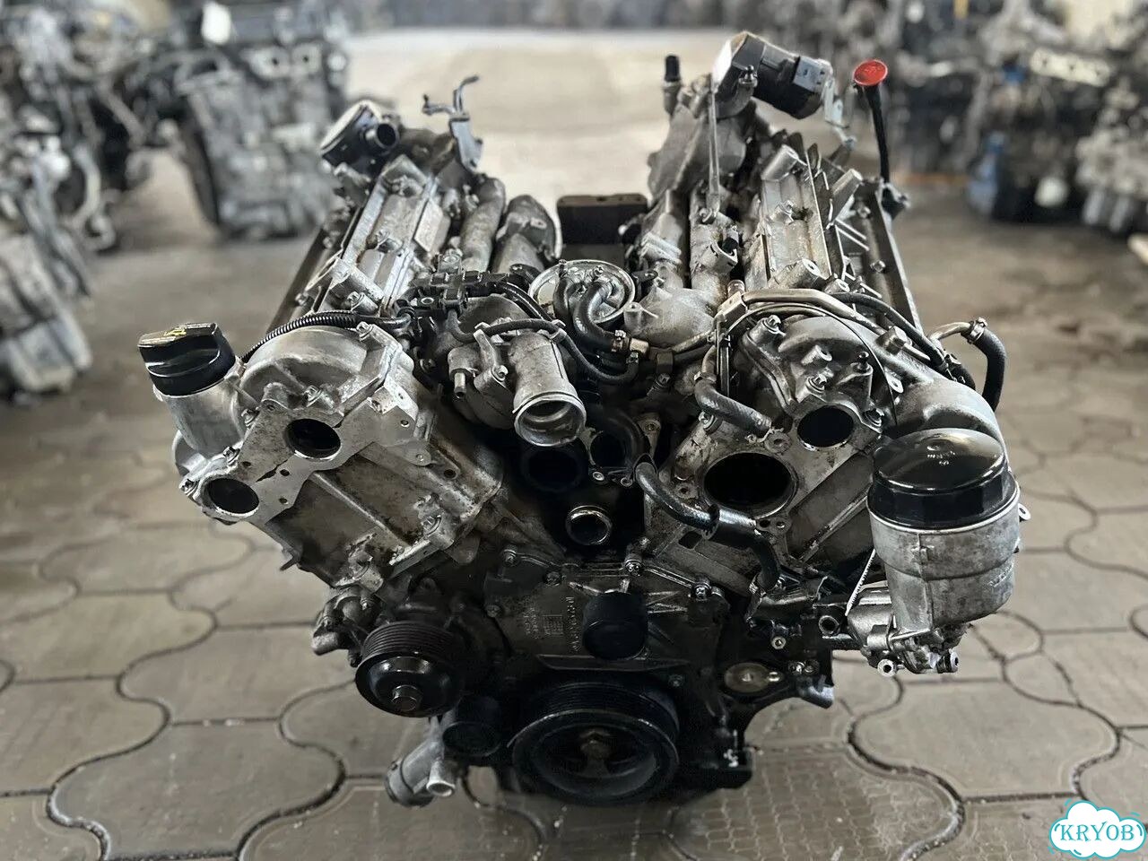 Двигатель M642.920 3.0л V6 CDI на Mercedes-Benz S-Class (W221) фото 6