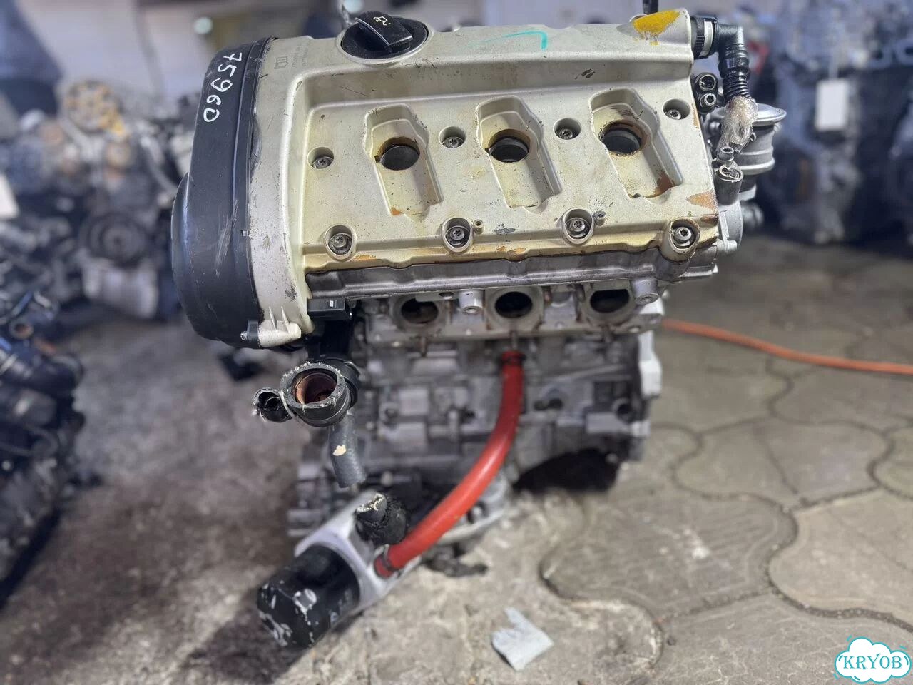Двигатель BBJ 3.0л V6 на Audi A4 фото 3