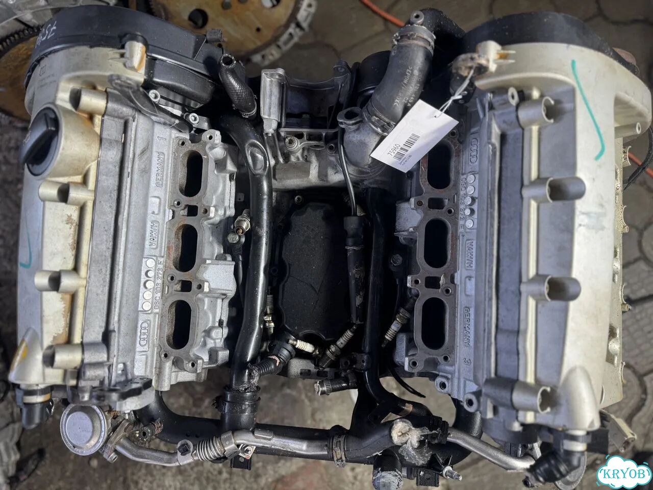 Двигатель BBJ 3.0л V6 на Audi A4 фото 9