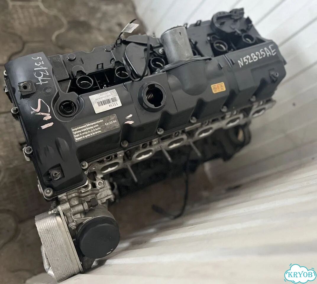 Двигатель N52B25AE 2.5л R6 на BMW X3 (E83) 2.5si фото 8