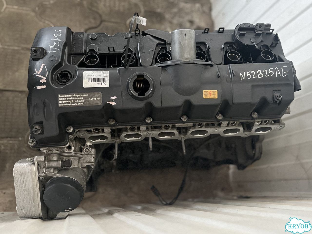 Двигатель N52B25AE 2.5л R6 на BMW 3 Series (E90) 325i фото 9