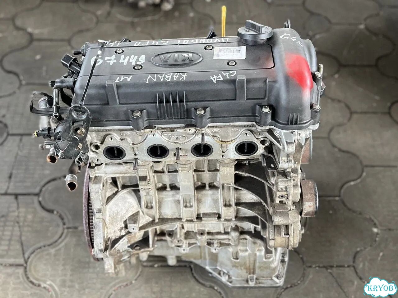 Двигатель G4FA 1.4л Gamma на Kia Soul фото 3