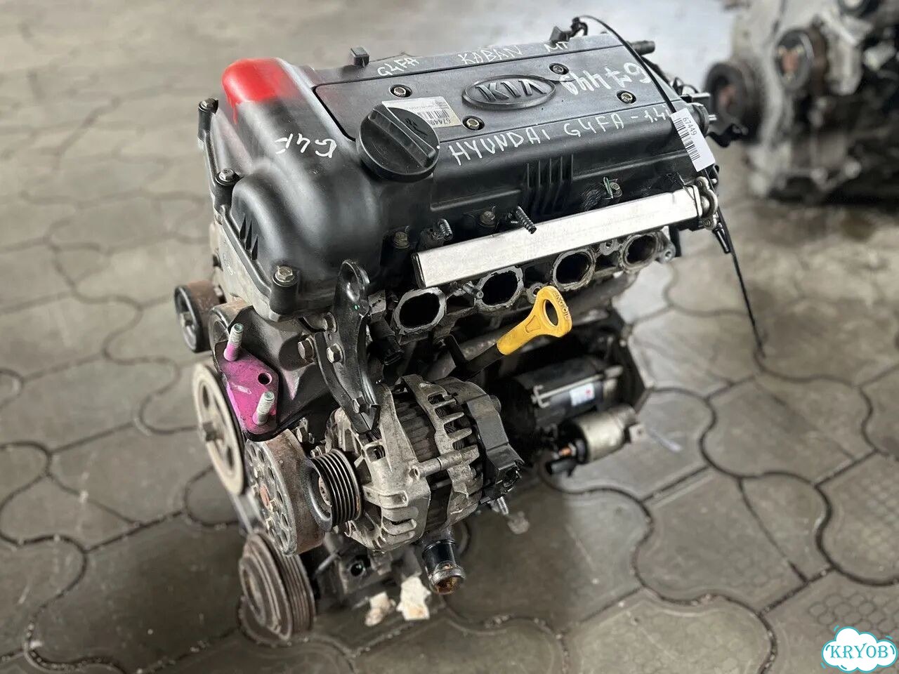Двигатель G4FA 1.4л Gamma на Hyundai i20 фото 8
