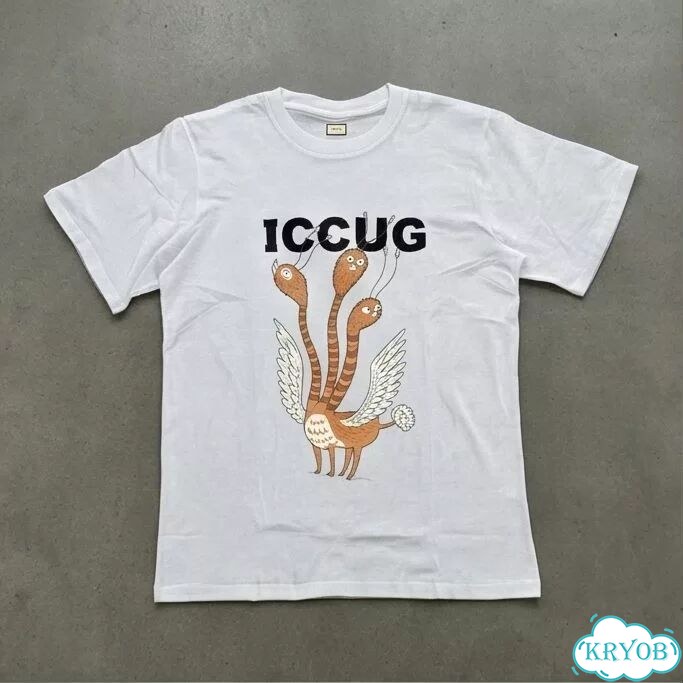 Футболка мужская Gucci белая ss21 ''iccug'' luxury archive type AC0036 фото 1