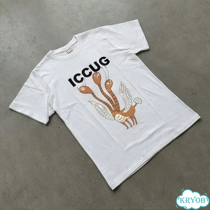 Футболка мужская Gucci белая ss21 ''iccug'' luxury archive type AC0036 фото 2