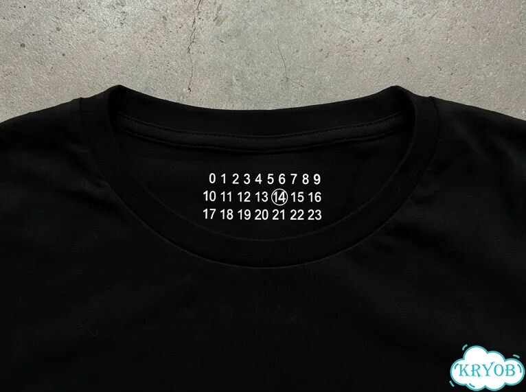 Лонгслив черный Maison Margiela Mason Majira ss25 520 logo print loose luxury archive unisex DAC0170 фото 3