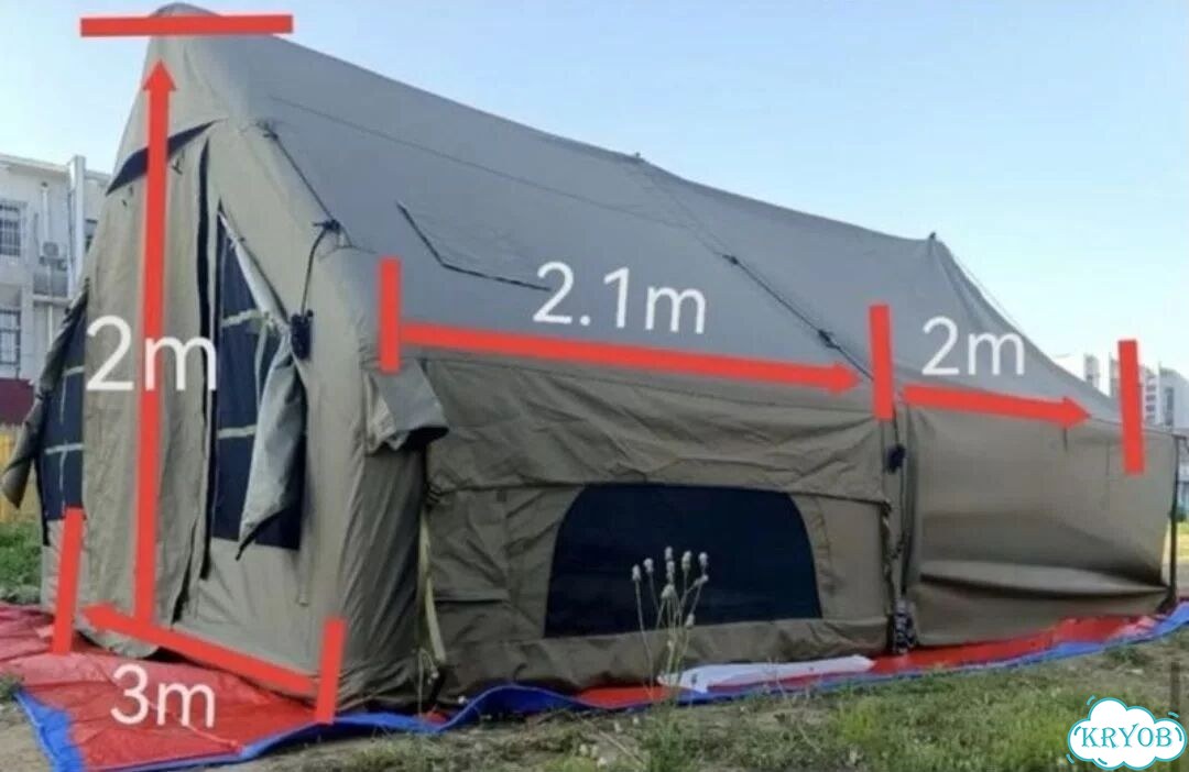 Палатка надувная LT 6+6.3 кв.м Oxford600D фото 3