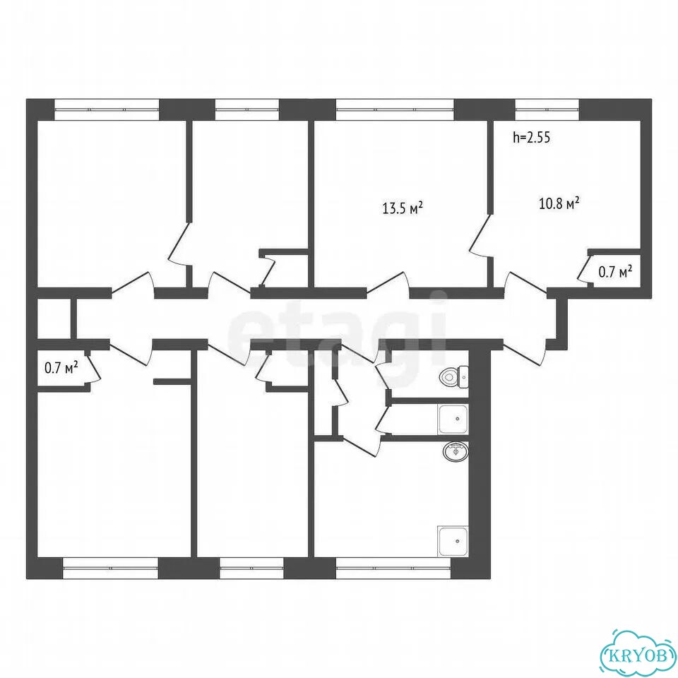 Комната 25 м² в 2-к., 3/5 эт. фото 18