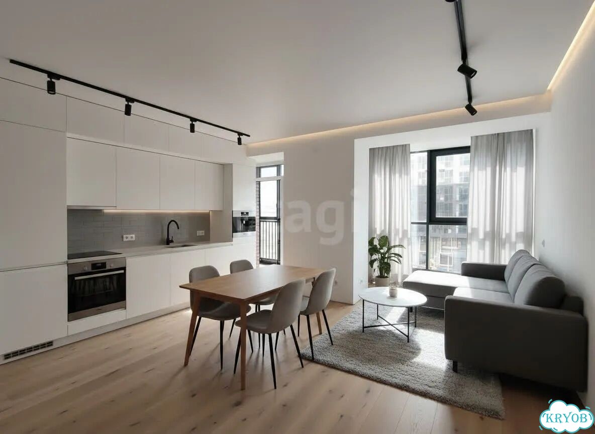 1-к. квартира, 57,1 м², 4/17 эт. фото 1