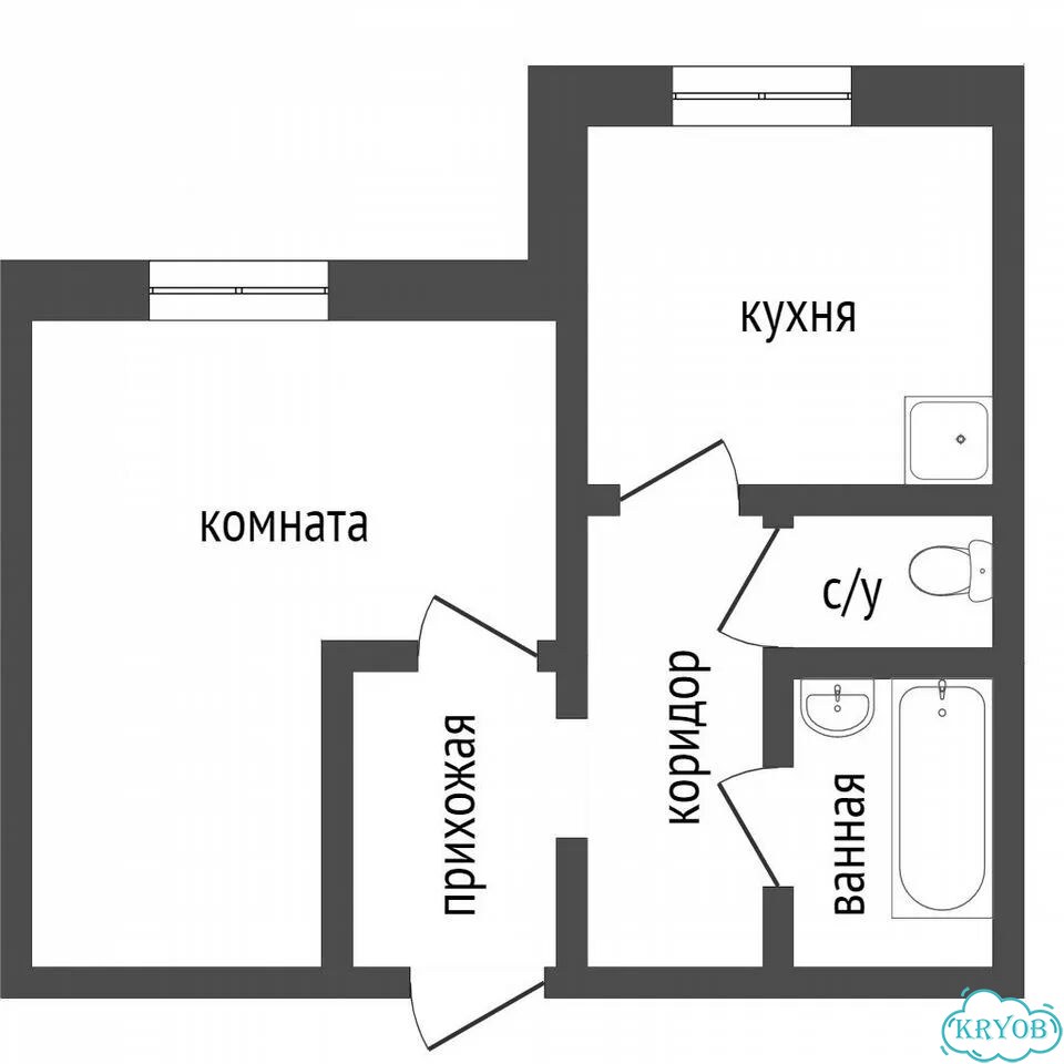 1-к. квартира, 31 м², 1/9 эт. фото 2
