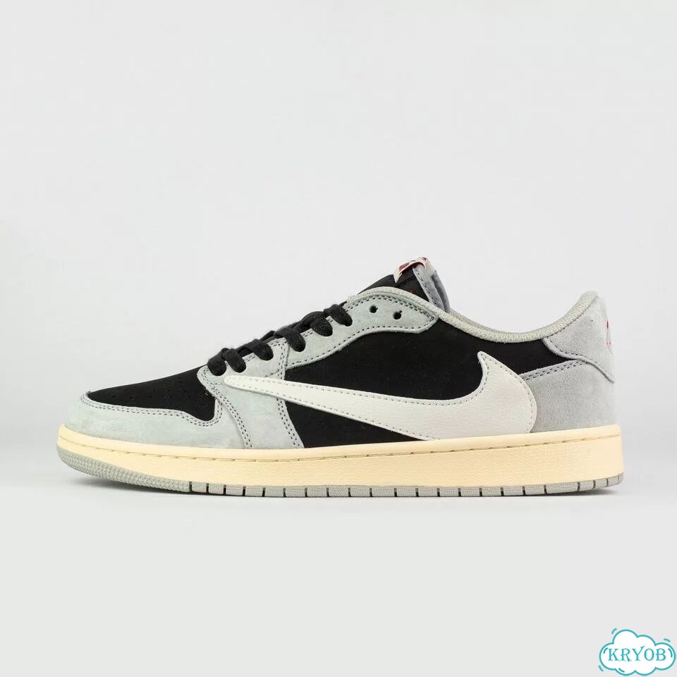 Кроссовки Air Jordan 1 Low x Travis Scott Grey фото 1