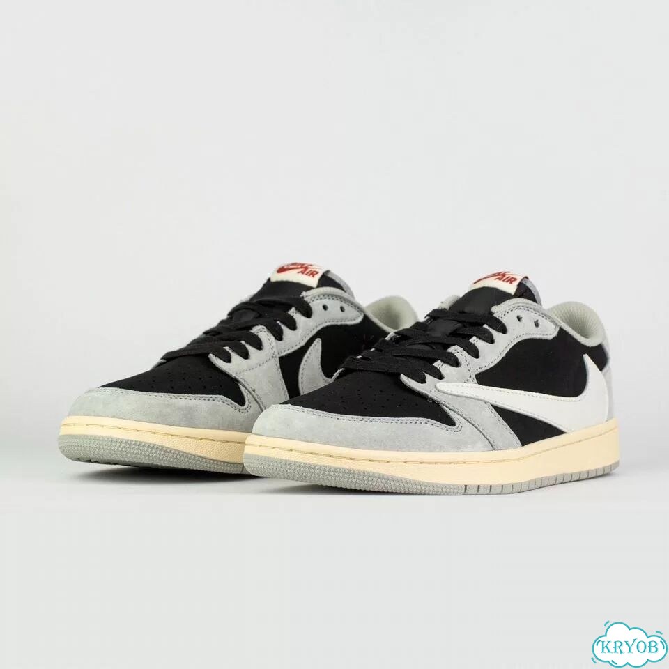 Кроссовки Air Jordan 1 Low x Travis Scott Grey фото 2