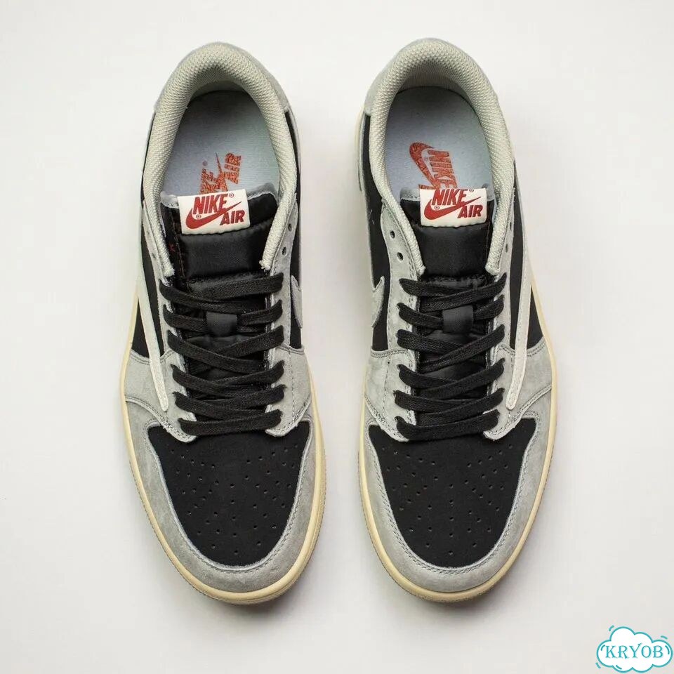Кроссовки Air Jordan 1 Low x Travis Scott Grey фото 6
