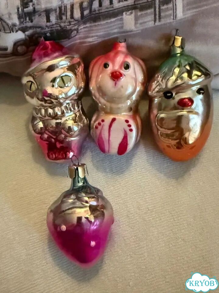 Елочные игрушки СССР на прищепке фото 10