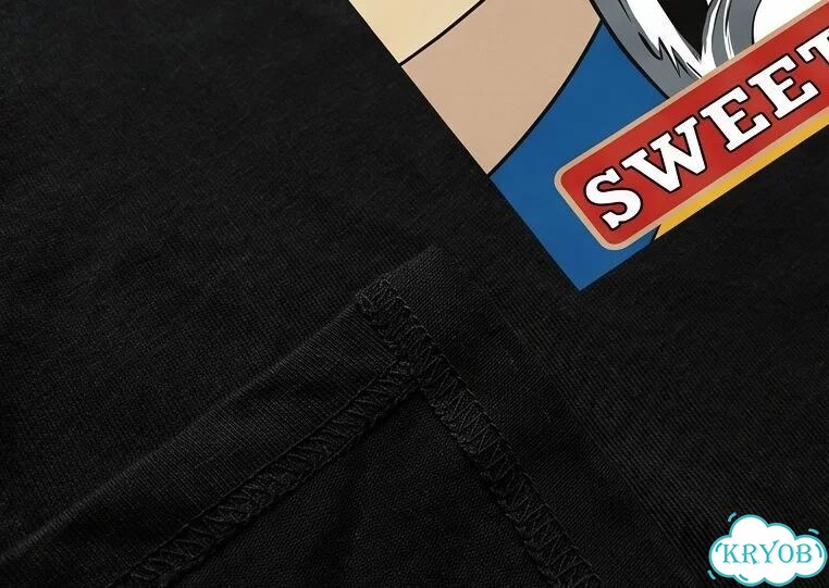 Футболка мужская черная Saint Laurent sweet dreams black shark streetwear vintage AC0195 фото 4