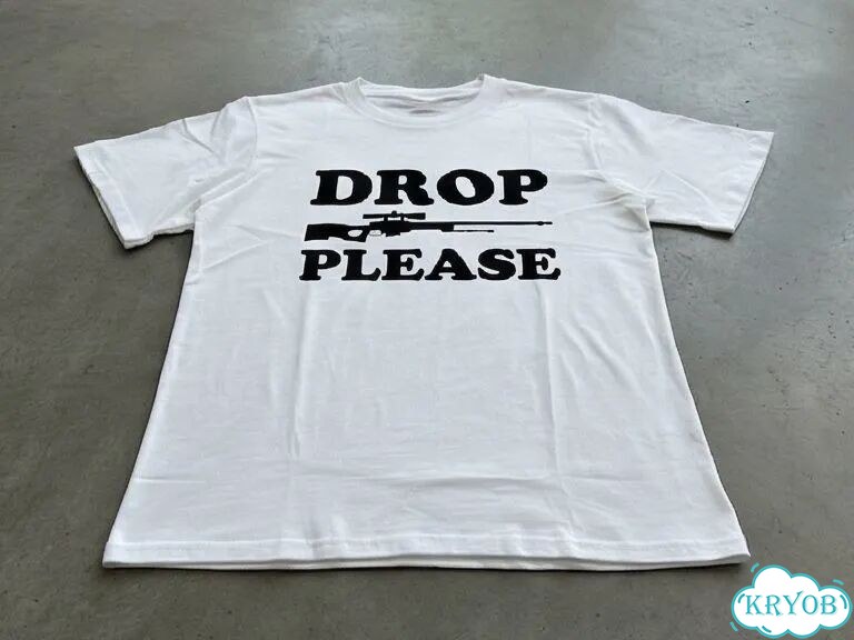 Футболка белая Drop please streetwear vintage unisex DAD0028 фото 3