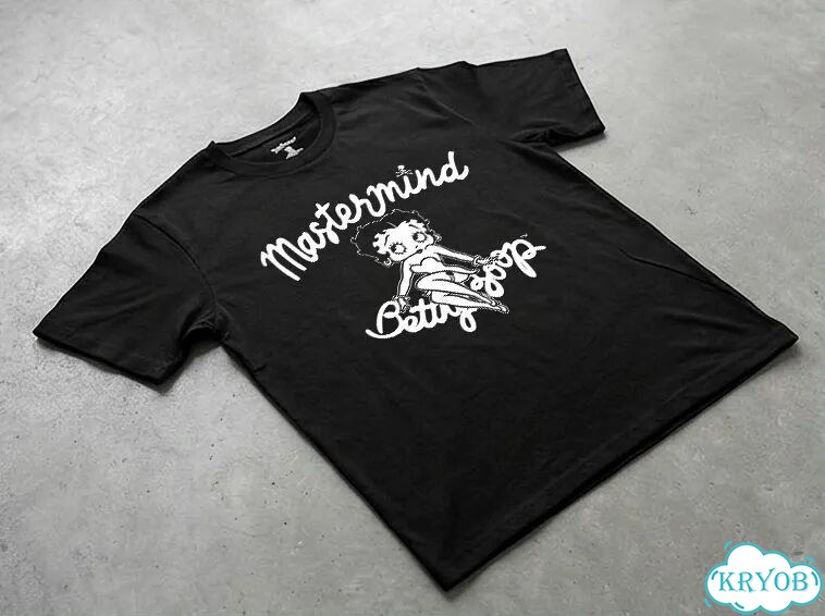 Футболка мужская черная Master Mind Betty Miss streetwear vintage AC0124 фото 4