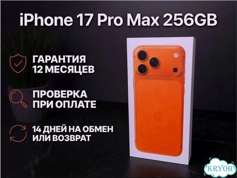iPhone 17 Pro Max, 256 ГБ, 1 SIM фото 2