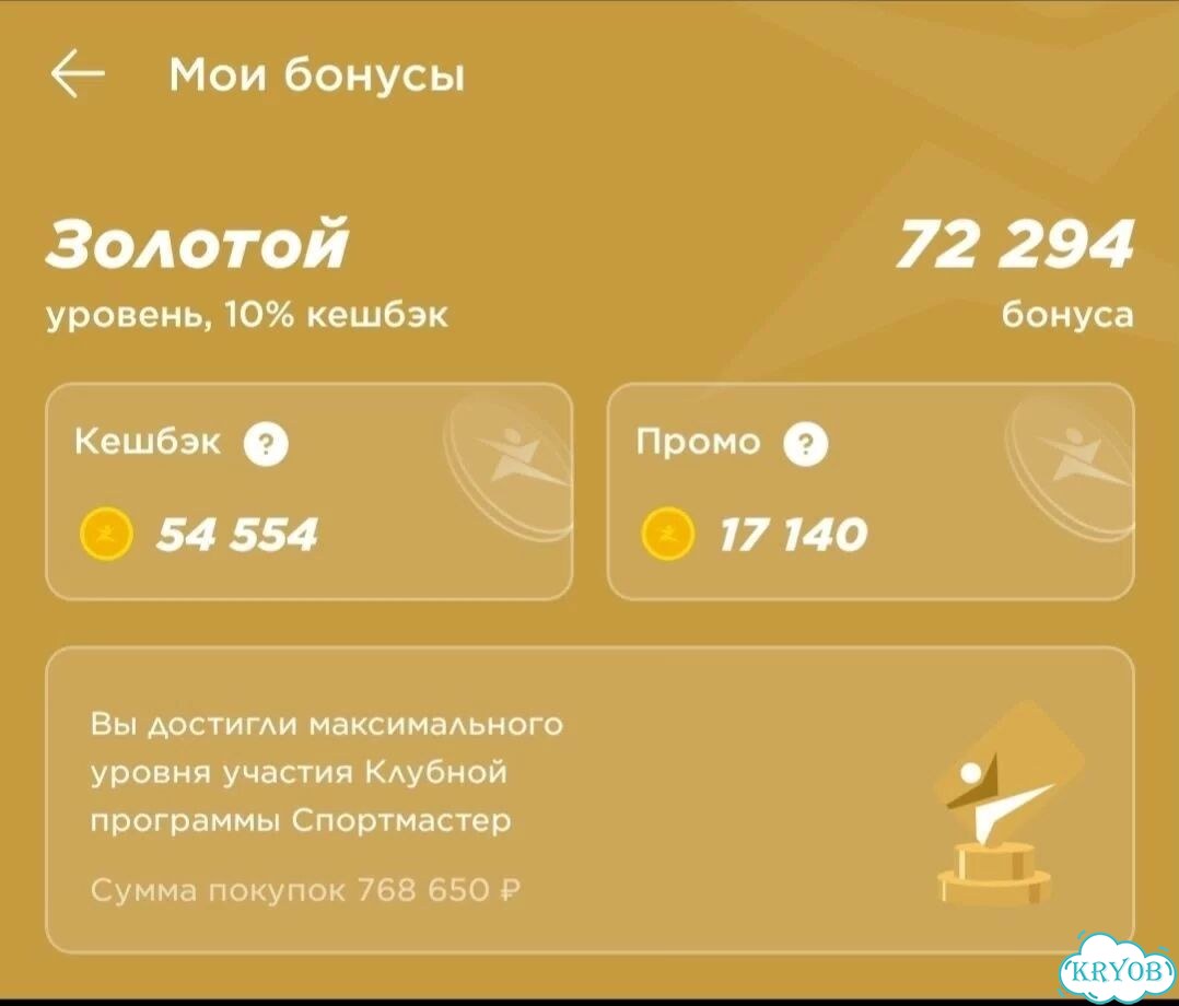 Бонусы Спортмастер фото 1
