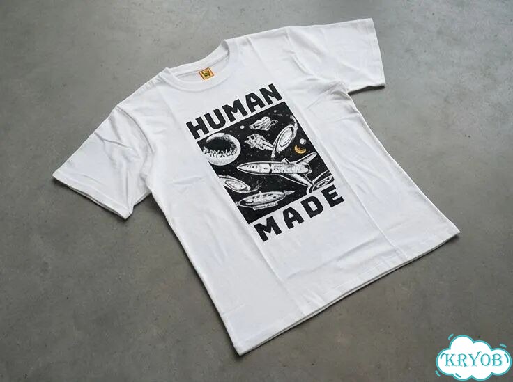 Футболка мужская Human Made белая Dry Space streetwear vintage AC0106 фото 3
