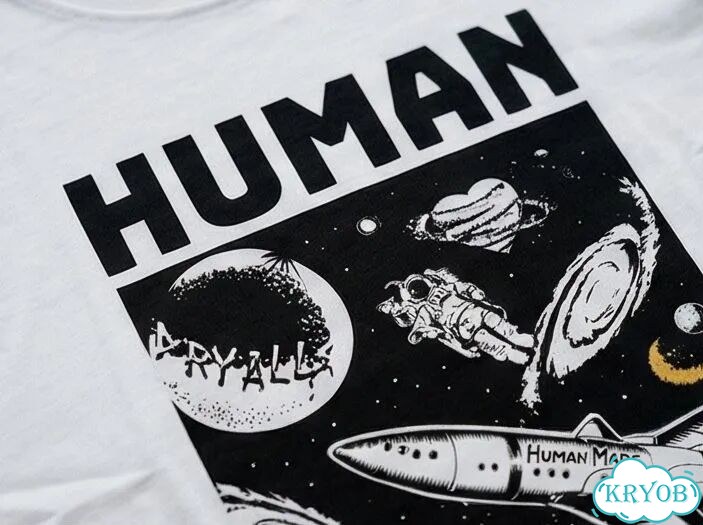Футболка мужская Human Made белая Dry Space streetwear vintage AC0106 фото 5