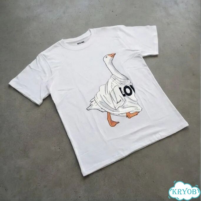 Футболка белая Moschino «гусиная лапка» streetwear vintage unisex DAC0048 фото 1