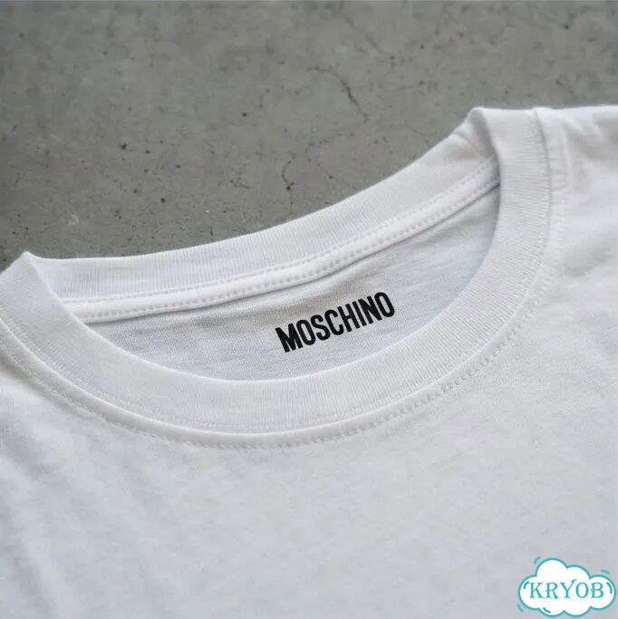 Футболка белая Moschino «гусиная лапка» streetwear vintage unisex DAC0048 фото 4