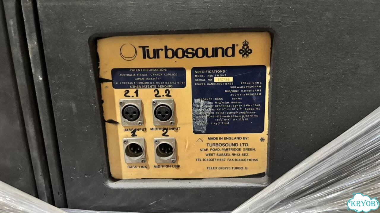 Комплект звука Turbosound TMS-2, THL-4, TSW-121 фото 5
