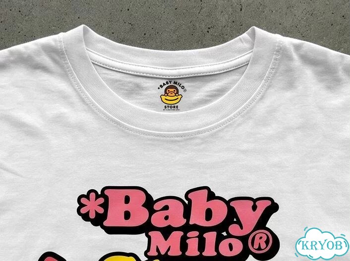 Футболка мужская белая aape ss26 Baby Milo Cartoon Animal anime archive y2k AC0214 фото 4