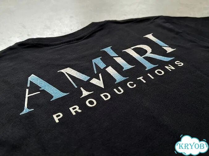 Футболка черная Amiri production streetwear vintage unisex DAC0117 фото 4
