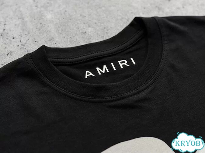 Футболка черная Amiri production streetwear vintage unisex DAC0117 фото 7