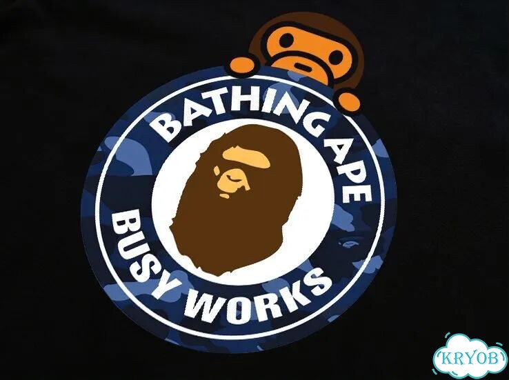 Футболка мужская Bape черная SS26 Camouflafe Mesen Monkey Leisure Fashion streetwear vintage AC0160 фото 2