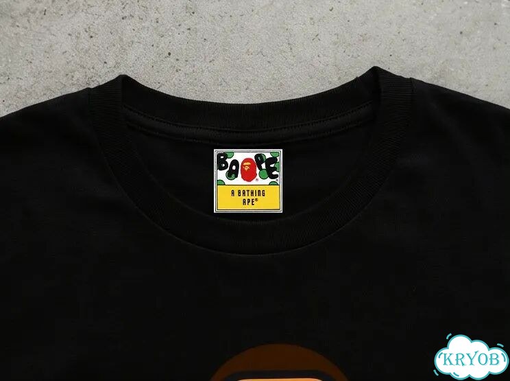Футболка мужская Bape черная SS26 Camouflafe Mesen Monkey Leisure Fashion streetwear vintage AC0160 фото 3