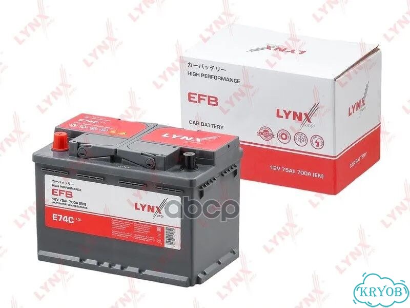 Аккумулятор EFB 75 Ah, 700 A, прямая, 278x175x190 фото 4