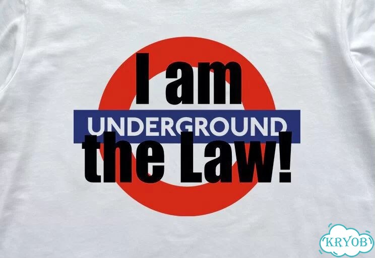 Лонгслив белый Vetements I am Undeground The Law t-Shirt Rare Japan darkwear gothic unisex DAC0242 фото 2