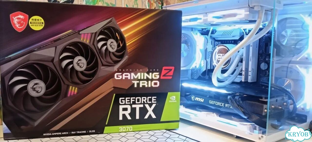 Видеокарта MSI GeForce RTX 3070 gaming Z trio 8gb фото 1