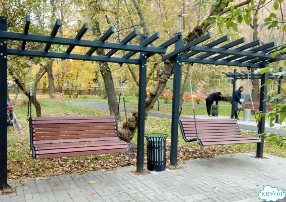 Качели парковые, дворовые фото 2