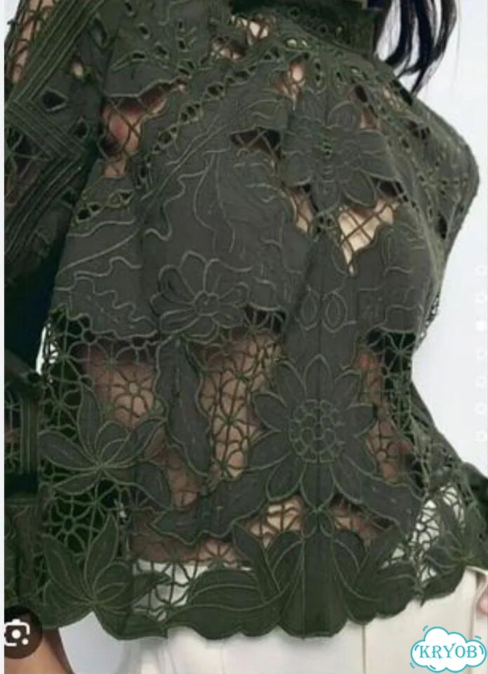 Кружевная блузка zara, S фото 2