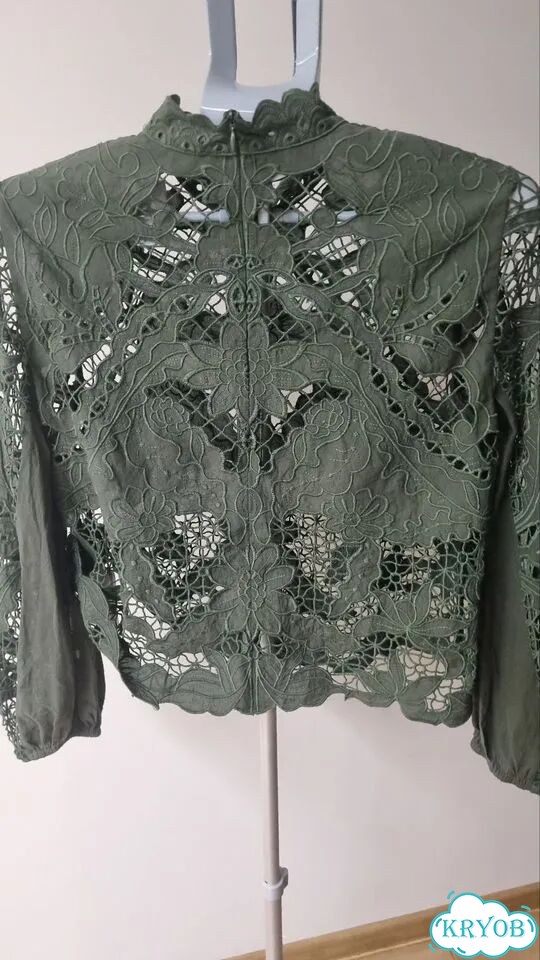Кружевная блузка zara, S фото 3