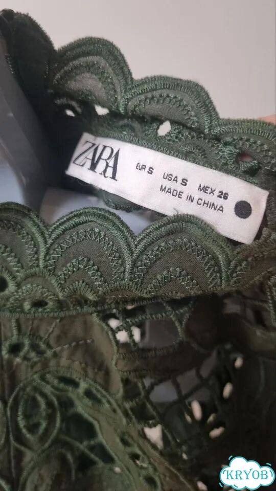 Кружевная блузка zara, S фото 8