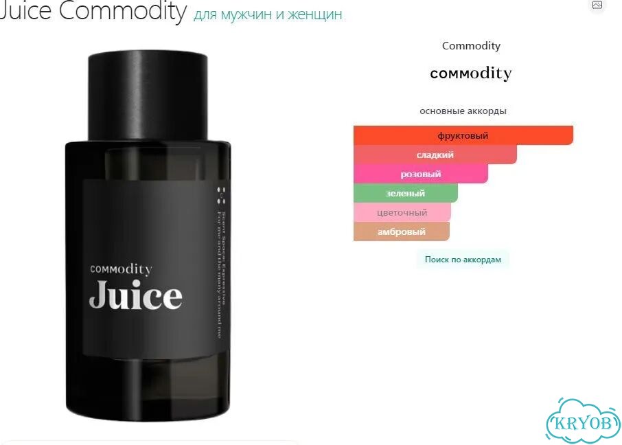 Commodity парфюм оригинал фото 2