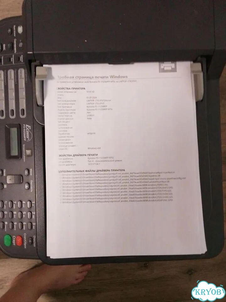 Мфу лазерное Kyocera FS-1125MFP фото 4
