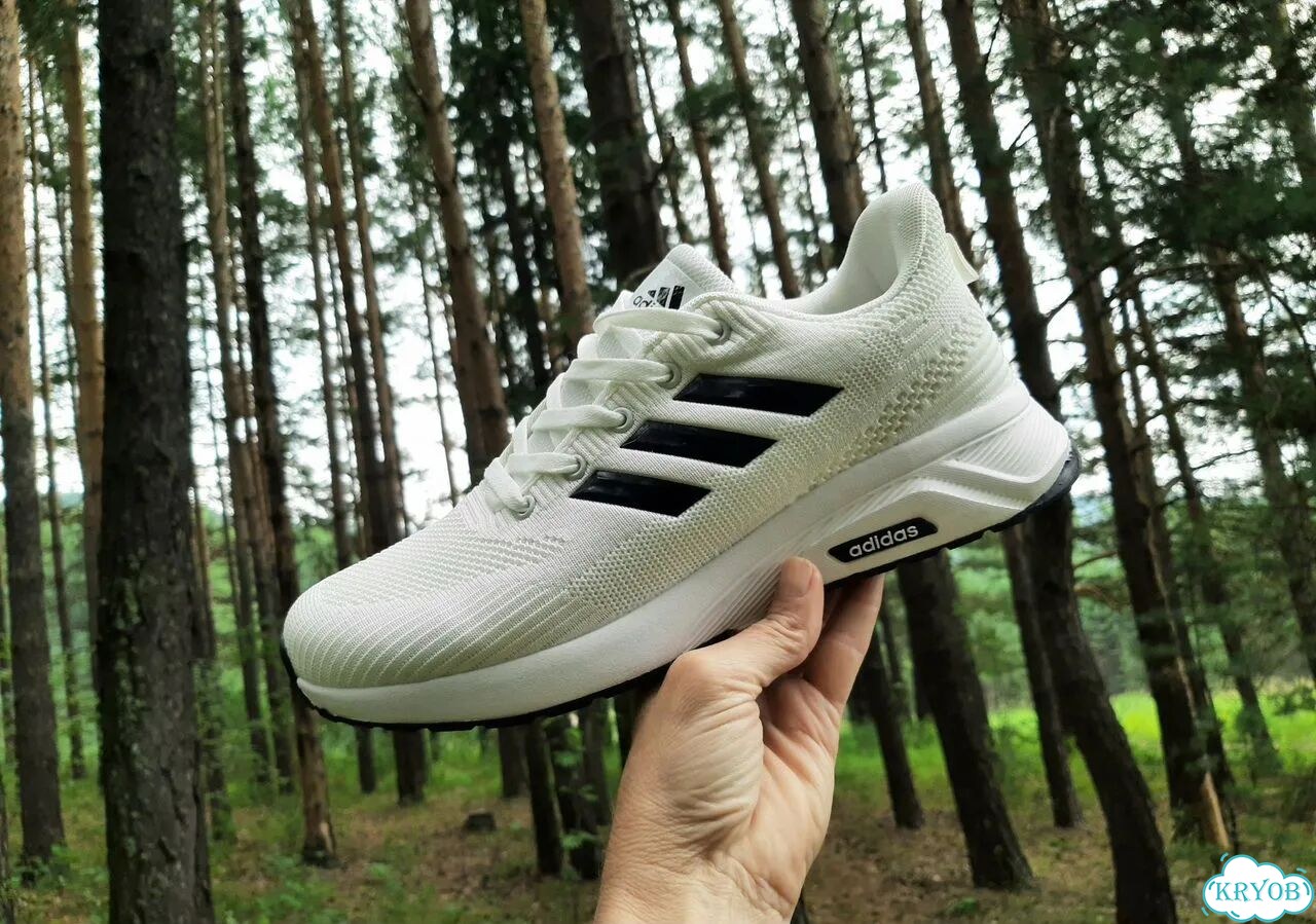Кроссовки Adidas летние белые фото 2