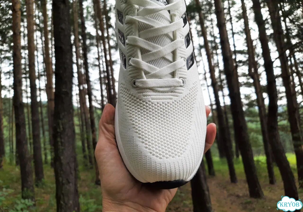 Кроссовки Adidas летние белые фото 7