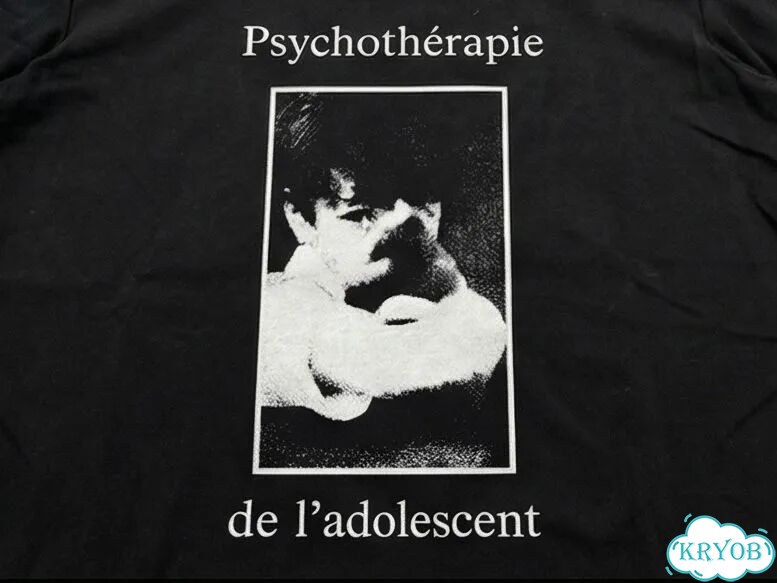 Лонгслив мужской ERD черный ERD PsychothéRapie De L'aDolescent opium archive gothic AC0054 фото 3
