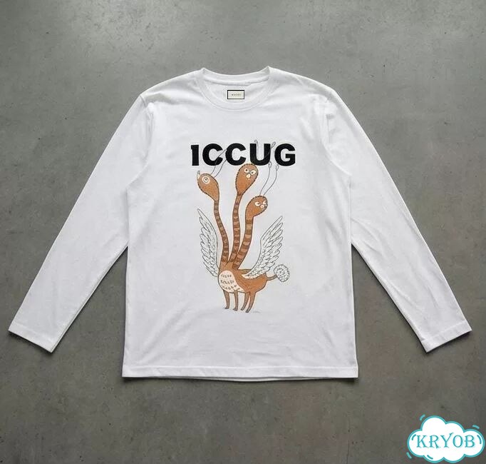 Лонгслив мужской Gucci белый ss21 ''iccug'' luxury archive type AC0036 фото 2