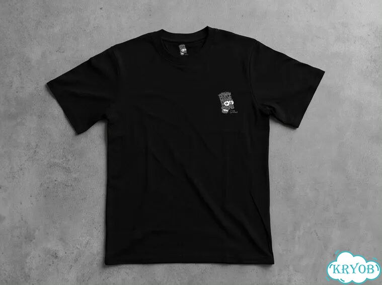 Футболка черная The Simpsons american retro hight street streetwear vintage unisex DAC0225 фото 2